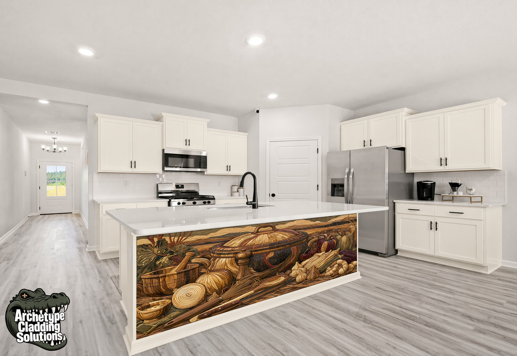 Louisiana Gumbo Fixins – Architectural Kitchen Island Cladding