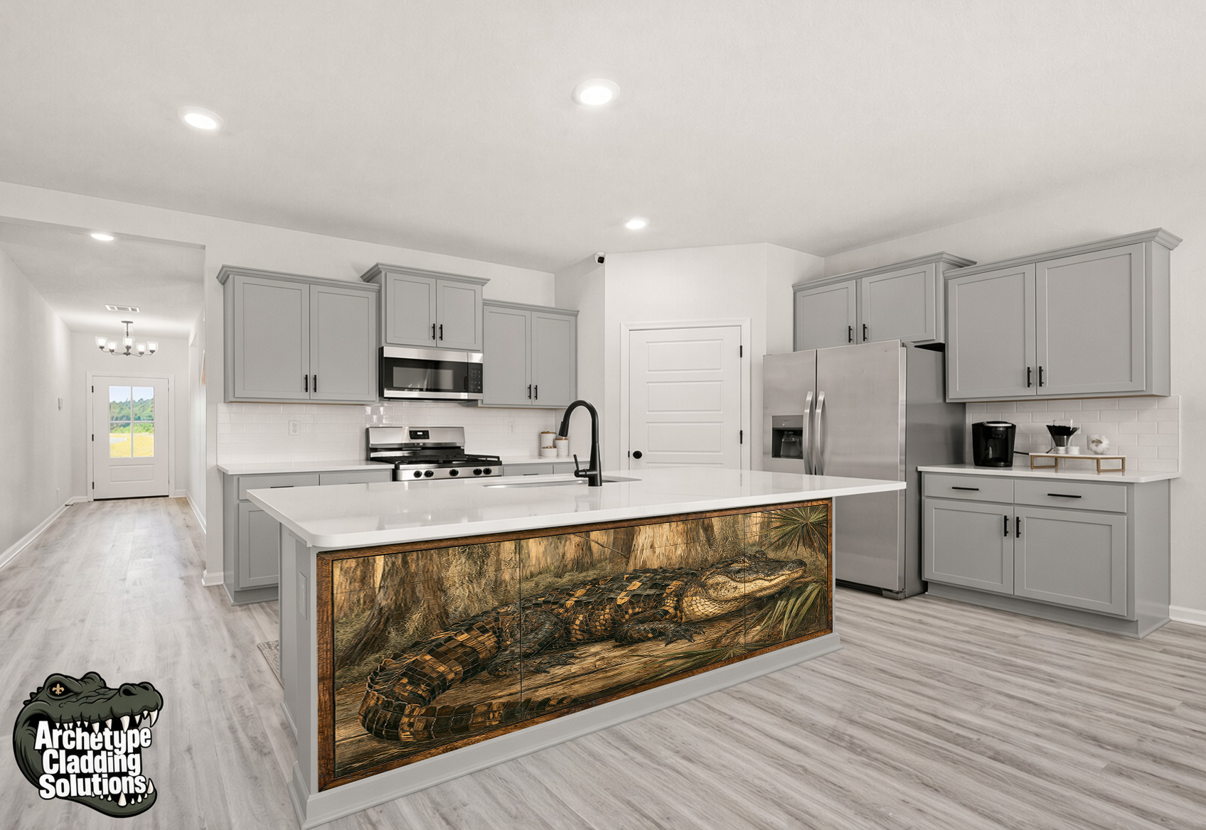 Bayou Alligator Sanctuary – Architectural Kitchen Island Cladding