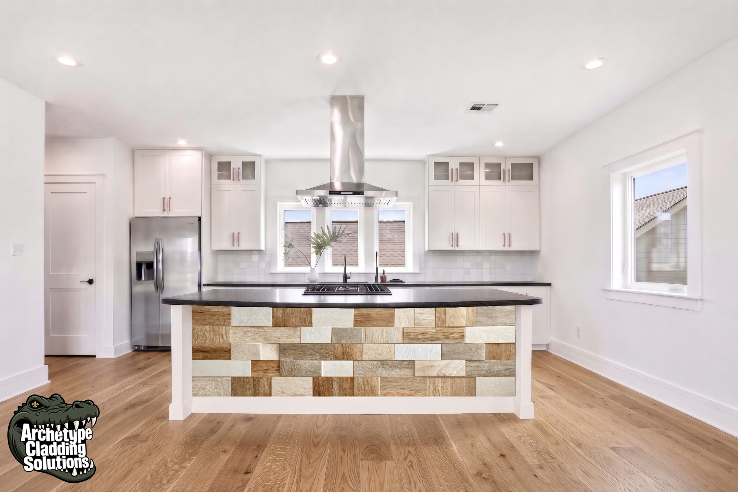 Sandstone Brick – Architectural Kitchen Island Cladding