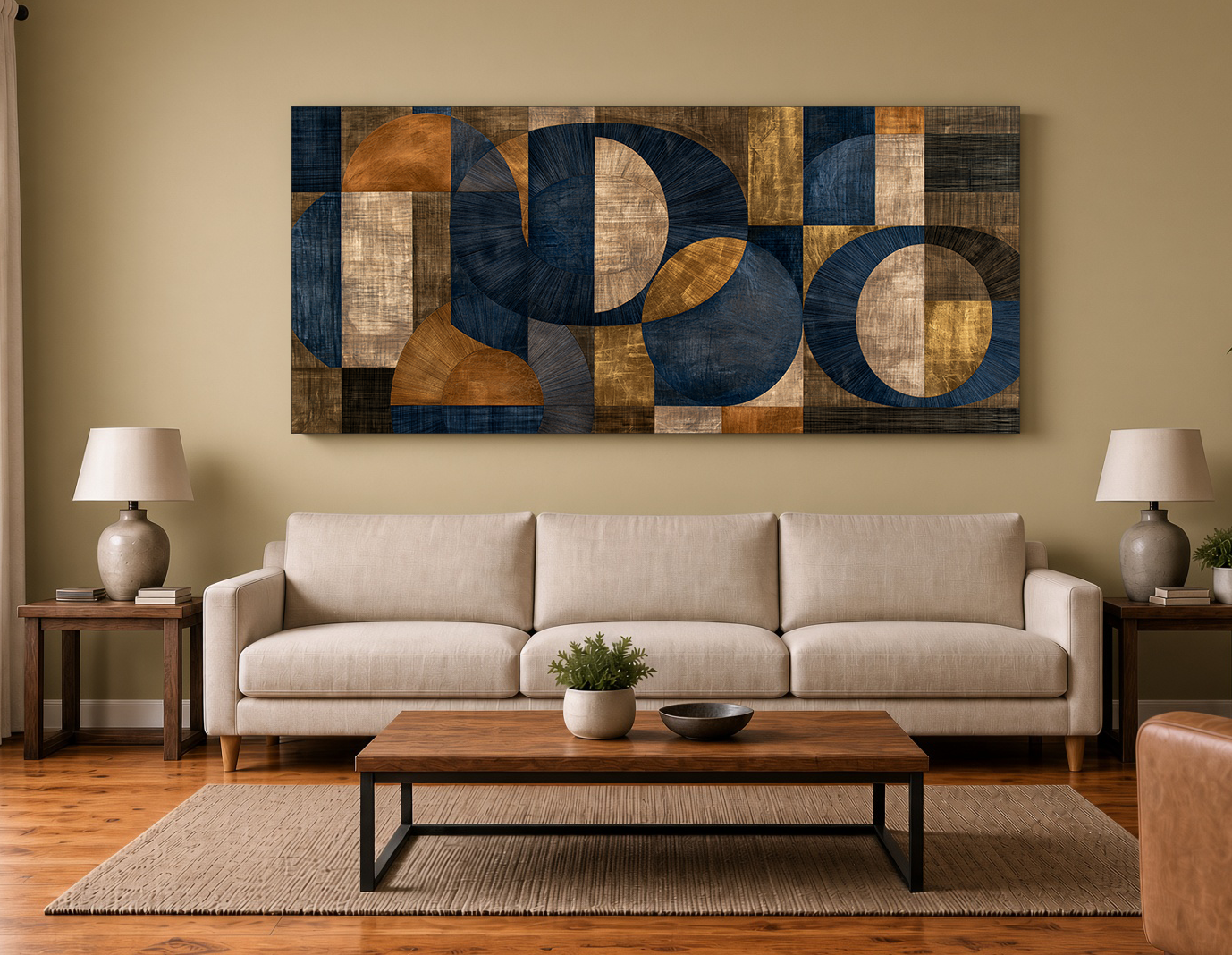 Concentric Veneer Arches: Modern Geometric Wood Marquetry