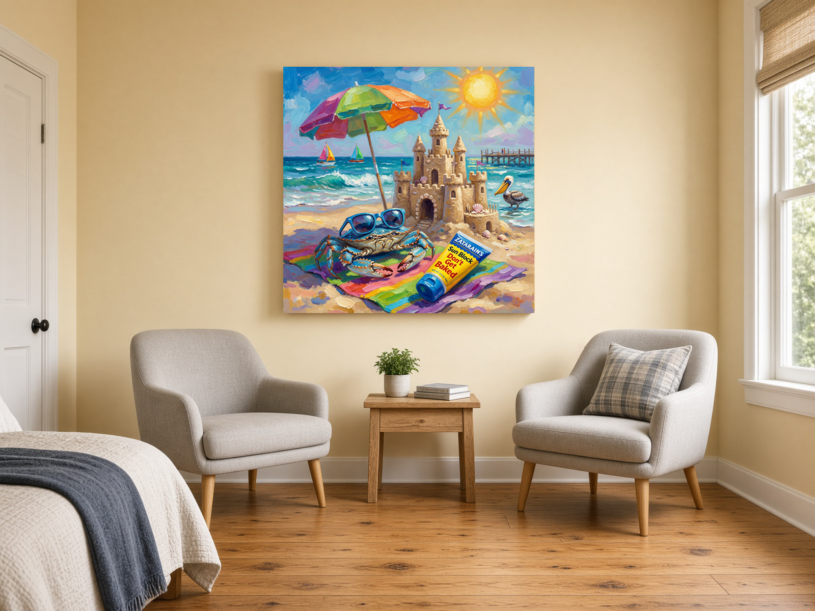 Louisiana Crab Don't Get Baked Pop Art Fine Art Print