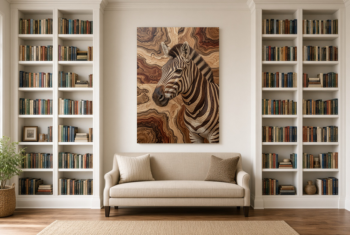 Zebra in the Grain