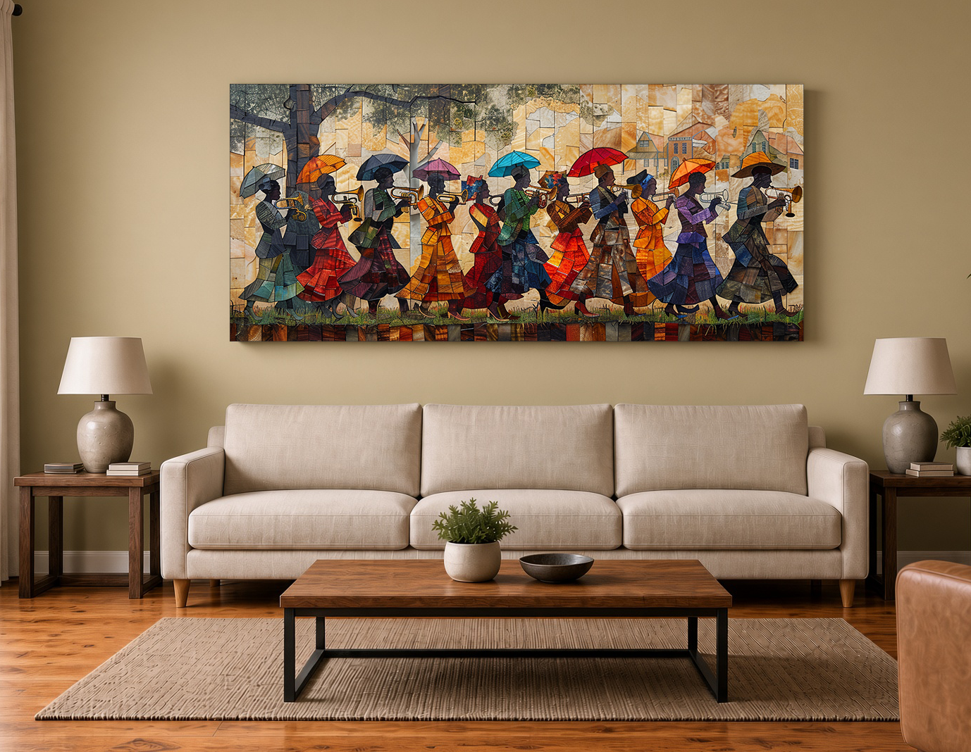 Armstrong Square NOLA Second Line Wall Art Print III