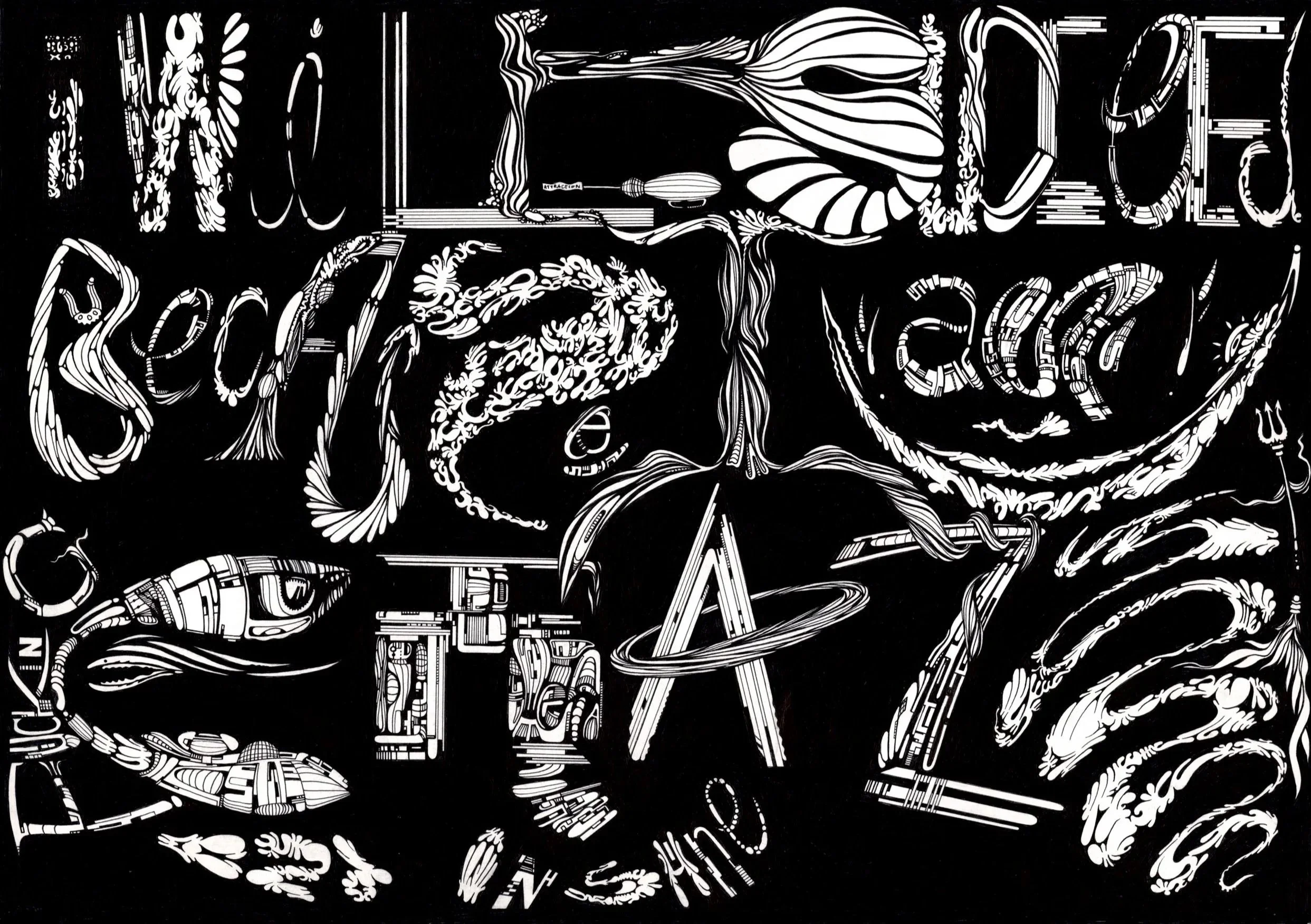 I Will Succeed Because I am Fucking Crazy and Insane (2026)
/////
Gel ink pen on paper 
29.7cm x 42cm