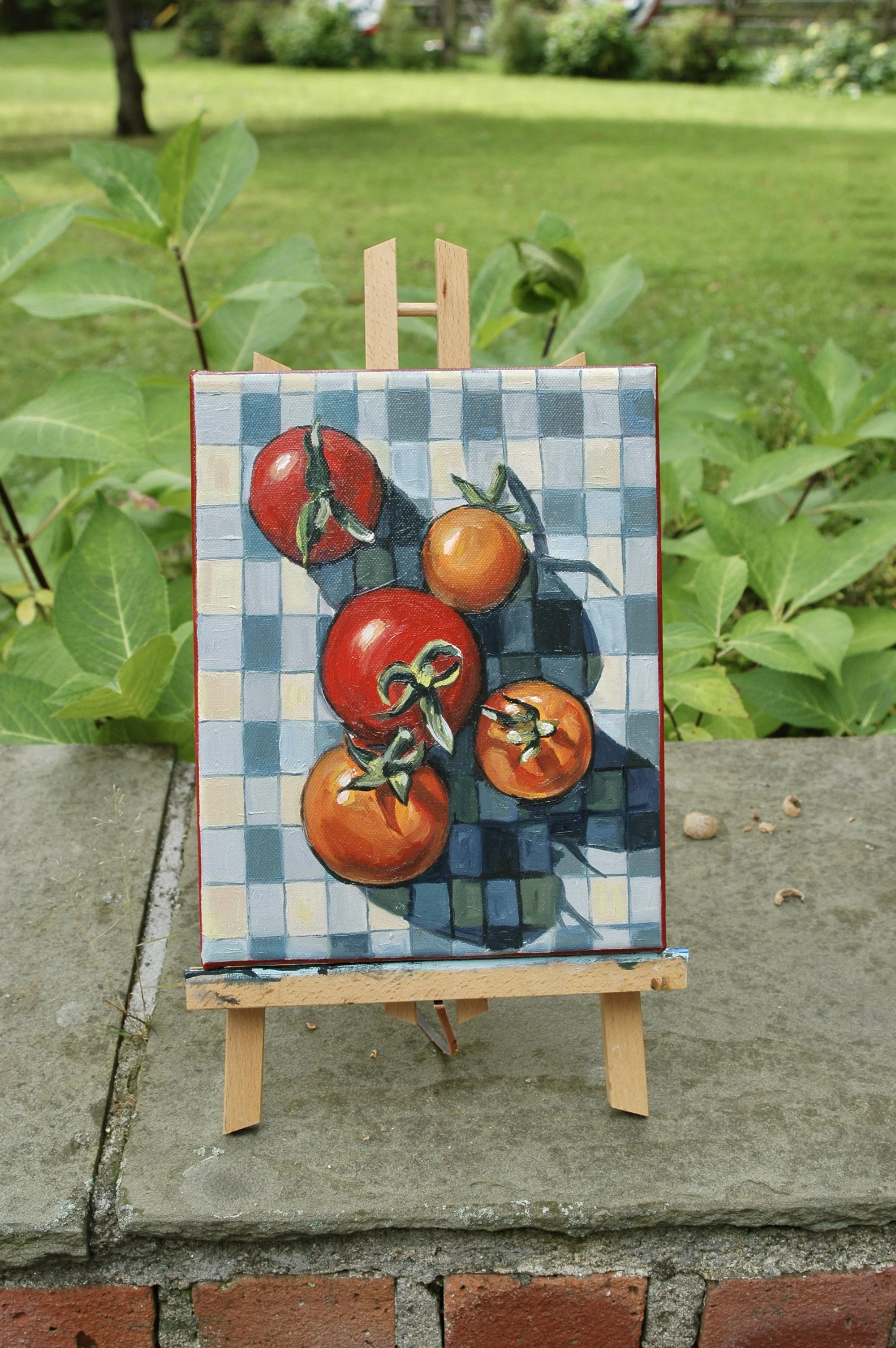 Tomatoes, 8x10 Oil on Cavas