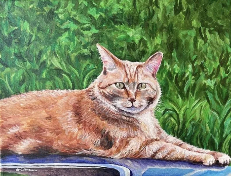 Pet Portrait Commission, Acrylic on Canvas
