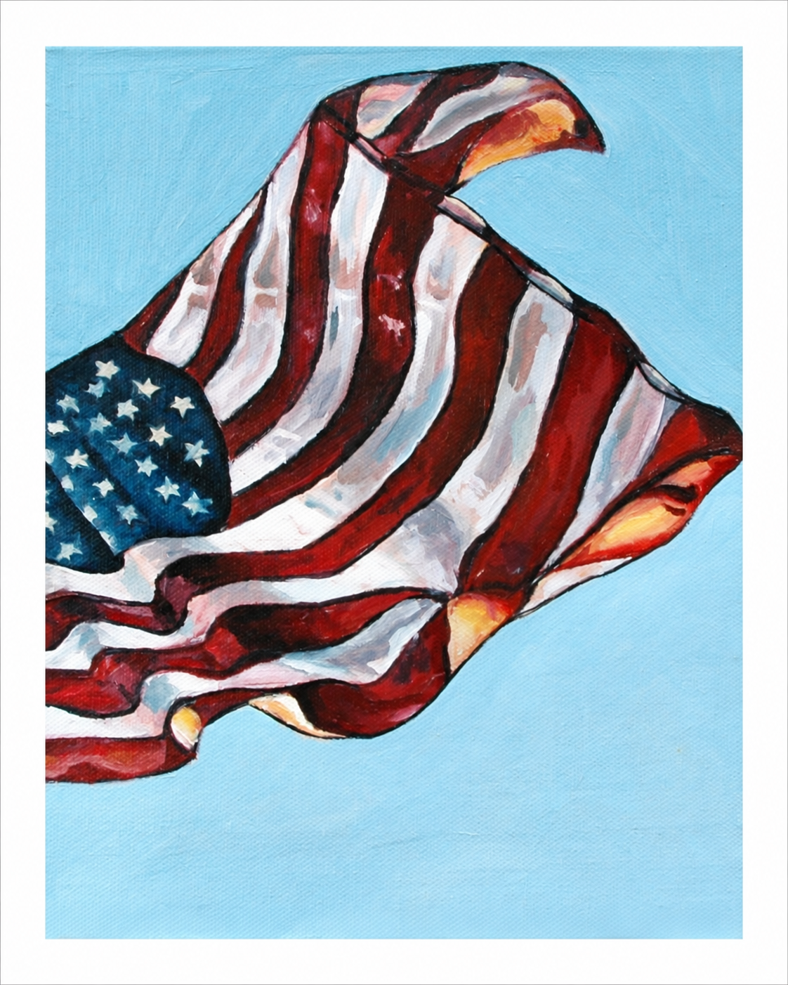 American Flag Print
