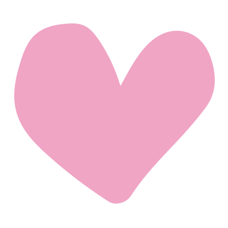 Hand-drawn pink heart icon