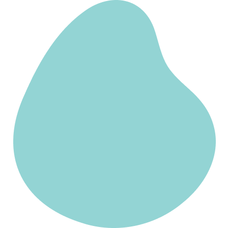 Hand drawn blue blob icon