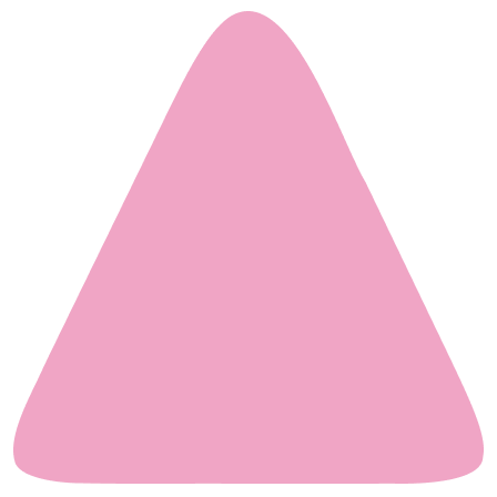 Hand drawn light pink triangle icon