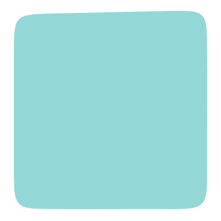 Hand-drawn blue square icon
