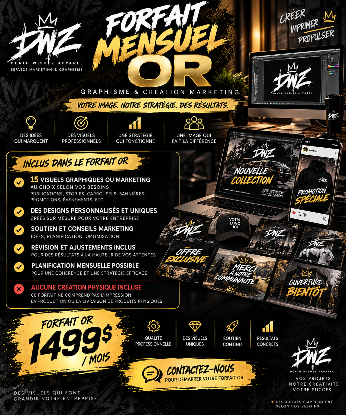 Service Graphique Hebdomadaire Or