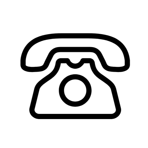 Icon of a vintage rotary telephone.