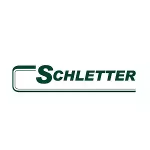 Schletter logo with green text on a white background.