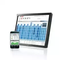 A tablet and a smartphone displaying graphs and charts on their screens.