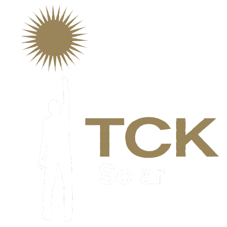 A white silhouette of a woman with one arm raised, holding a sunburst design representing the sun, with the text "TCK Solar" next to her, on a black background.