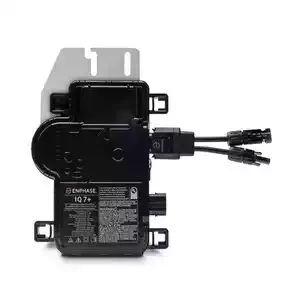 An HVAC control module with electrical wiring connectors, black and gray plastic casing, and various labels and specifications.