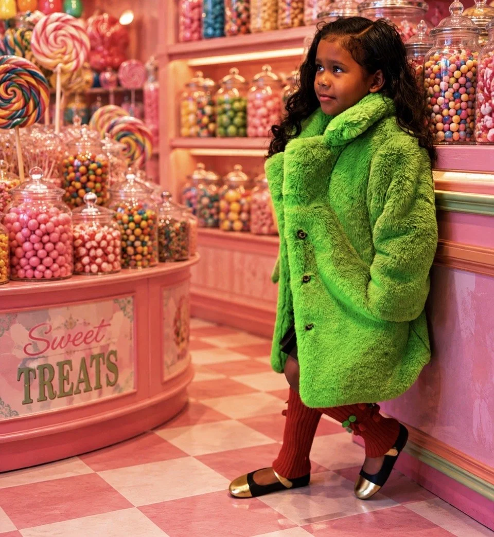 Candy Real Rabbit Fur Coat