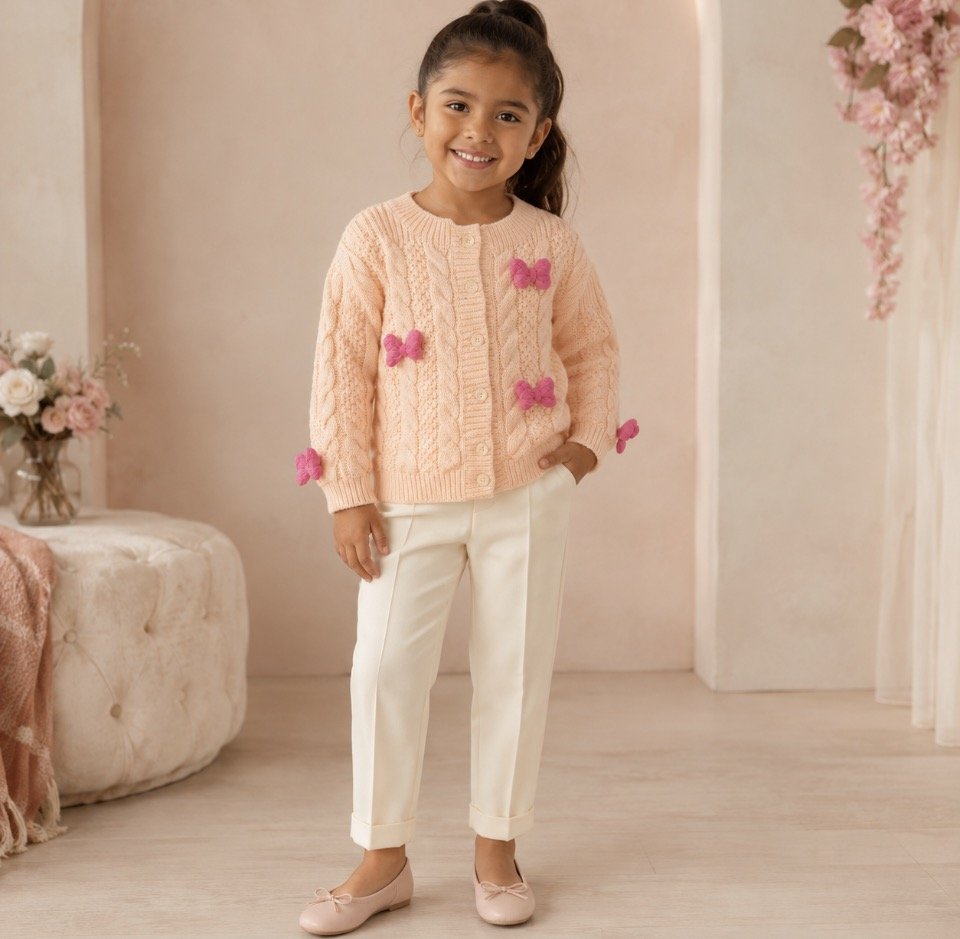 Bow Knit Cardigan