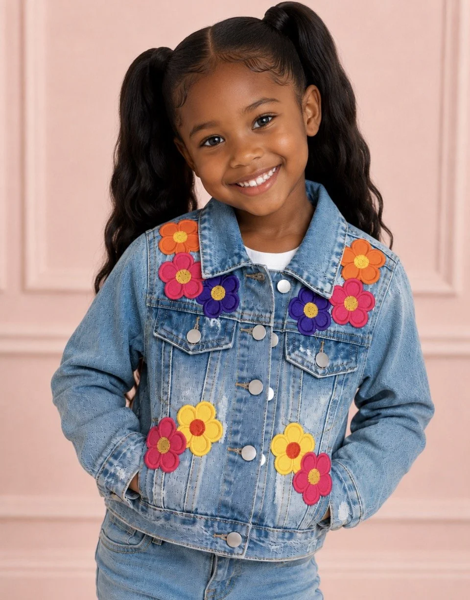 Flower Patch Denim Jacket