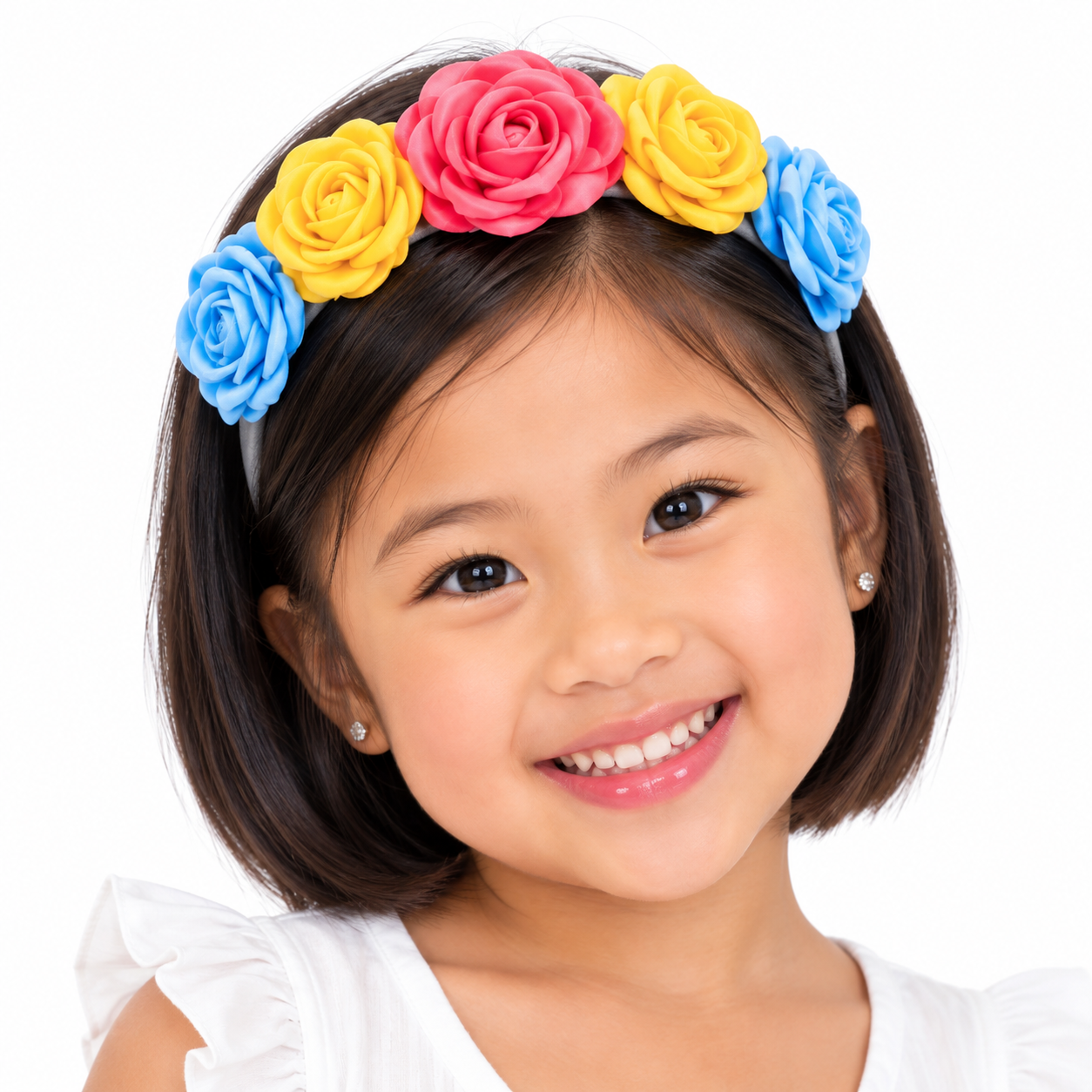 Blooming in Denim Floral Headband