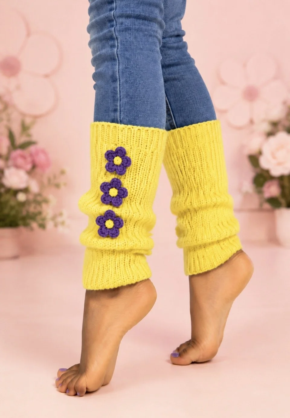 Sunshine Petal Leg Warmers