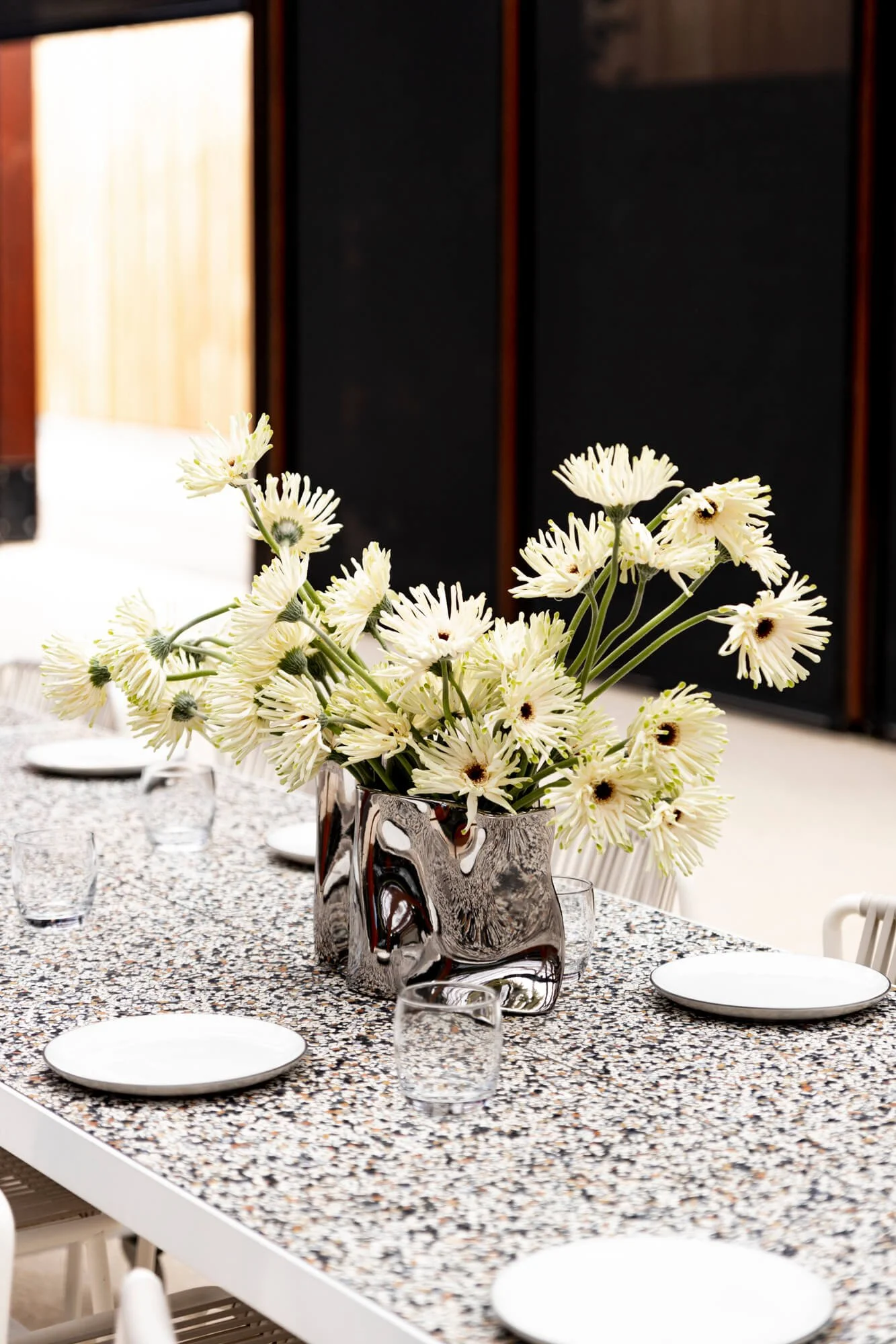 FRANKIE CHROME CRUSH VASE