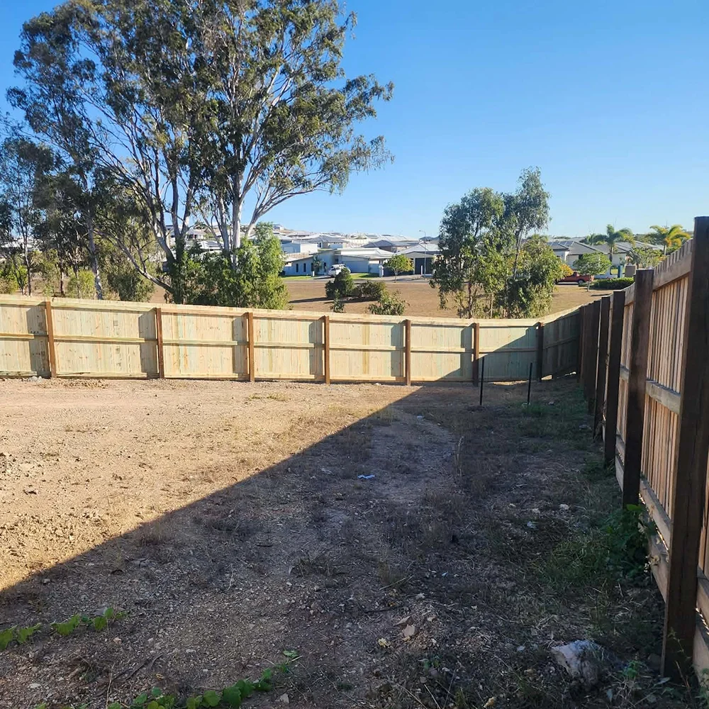 Wooden fencing