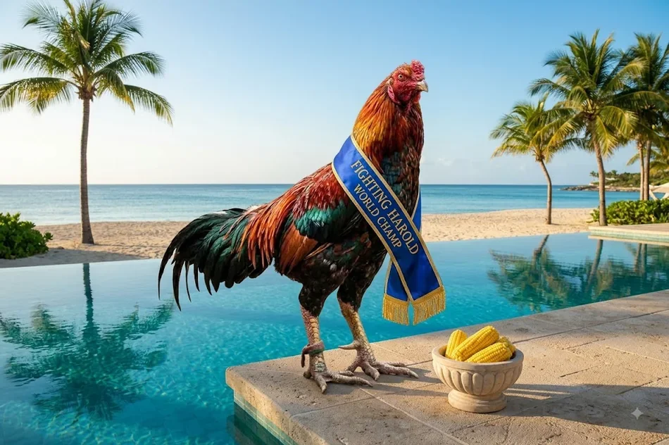 Fighting Harold, the HHDRS champion rooster