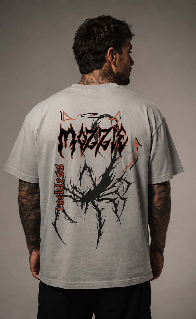 Reckless Light Grey Tee