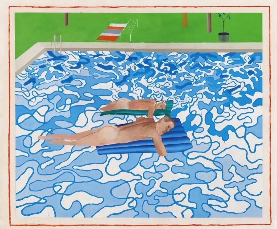 The weather in London this week has been bonkers! So here&rsquo;s a glorious Hockney to try to encourage the sun to stay out a little more ☀️👙🏊