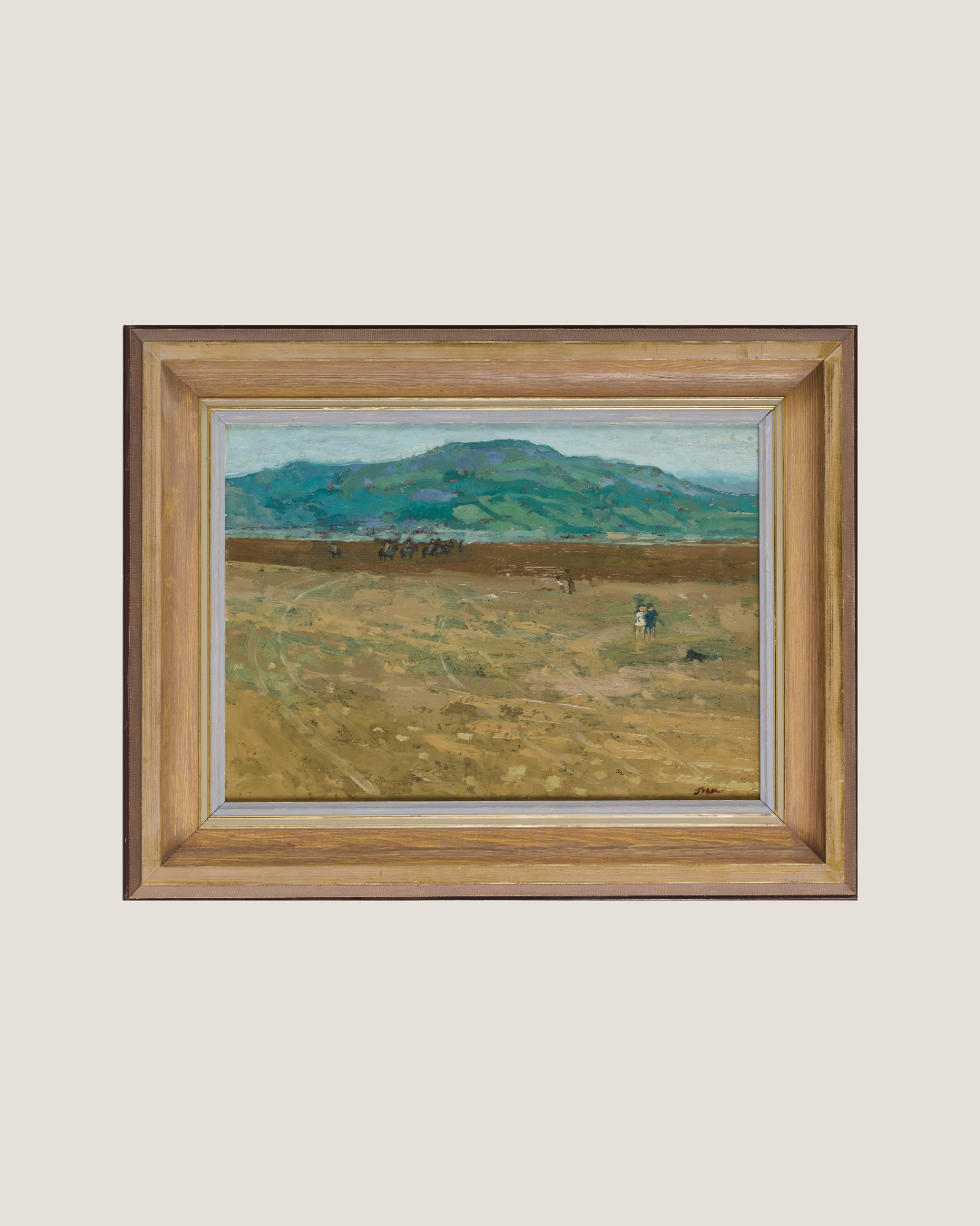 Jack Millar - Horse Riders and Children in Morecambe Bay