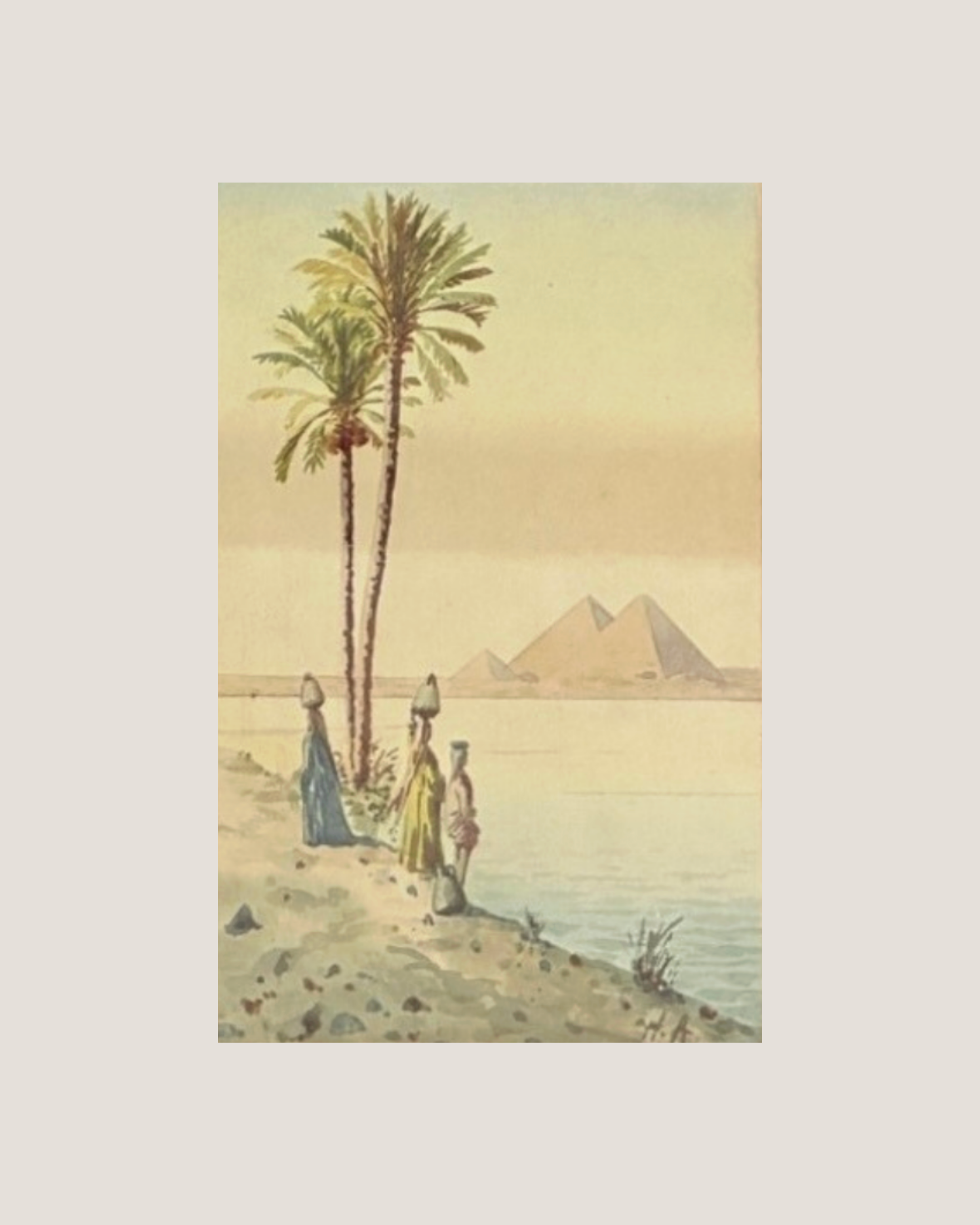 Figures beside the River Nile
