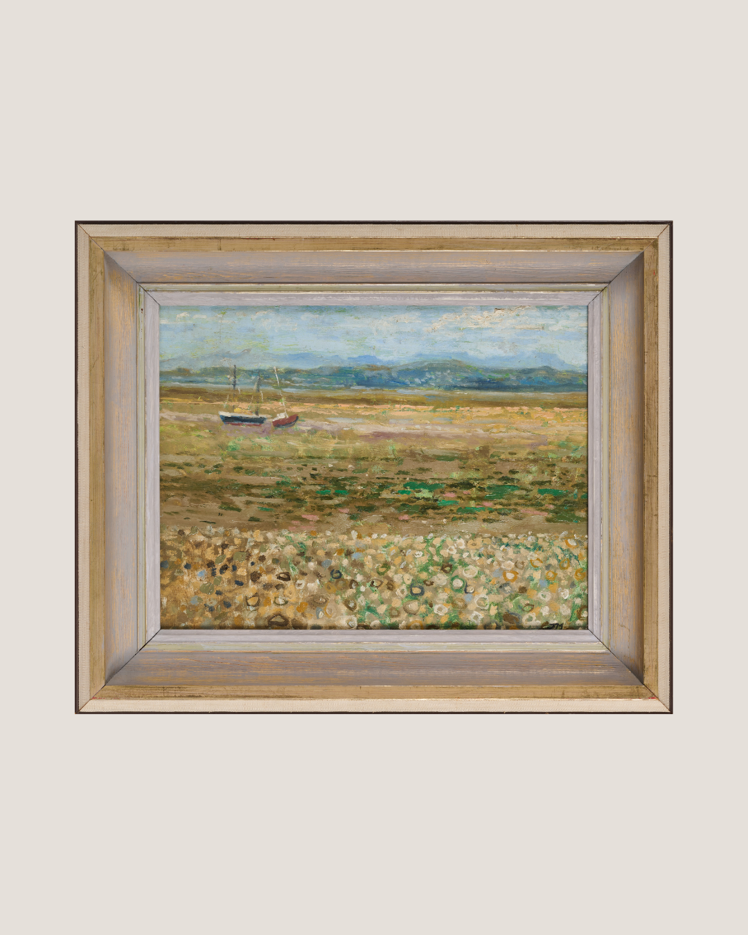 Jack Millar - Morecambe Bay With Boats at Low Tide