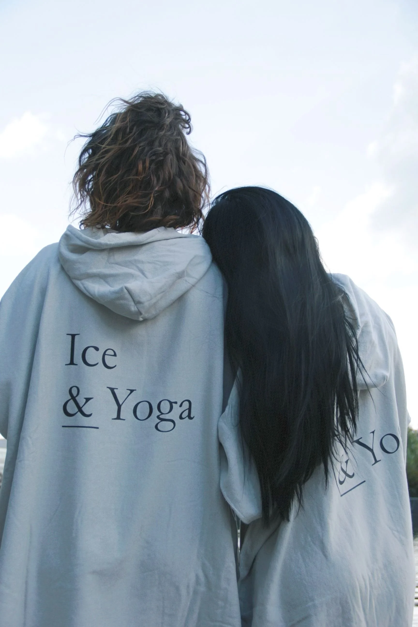 Ice & Yoga apparel photographed during an outdoor brand shoot