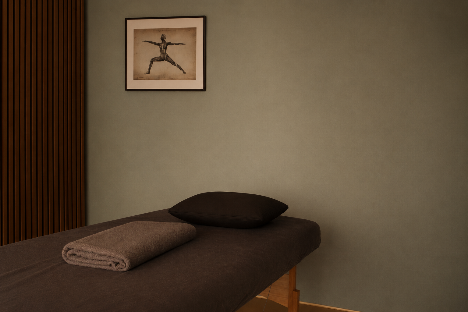 Close-up of the massage space for Massagepraxis Ruben