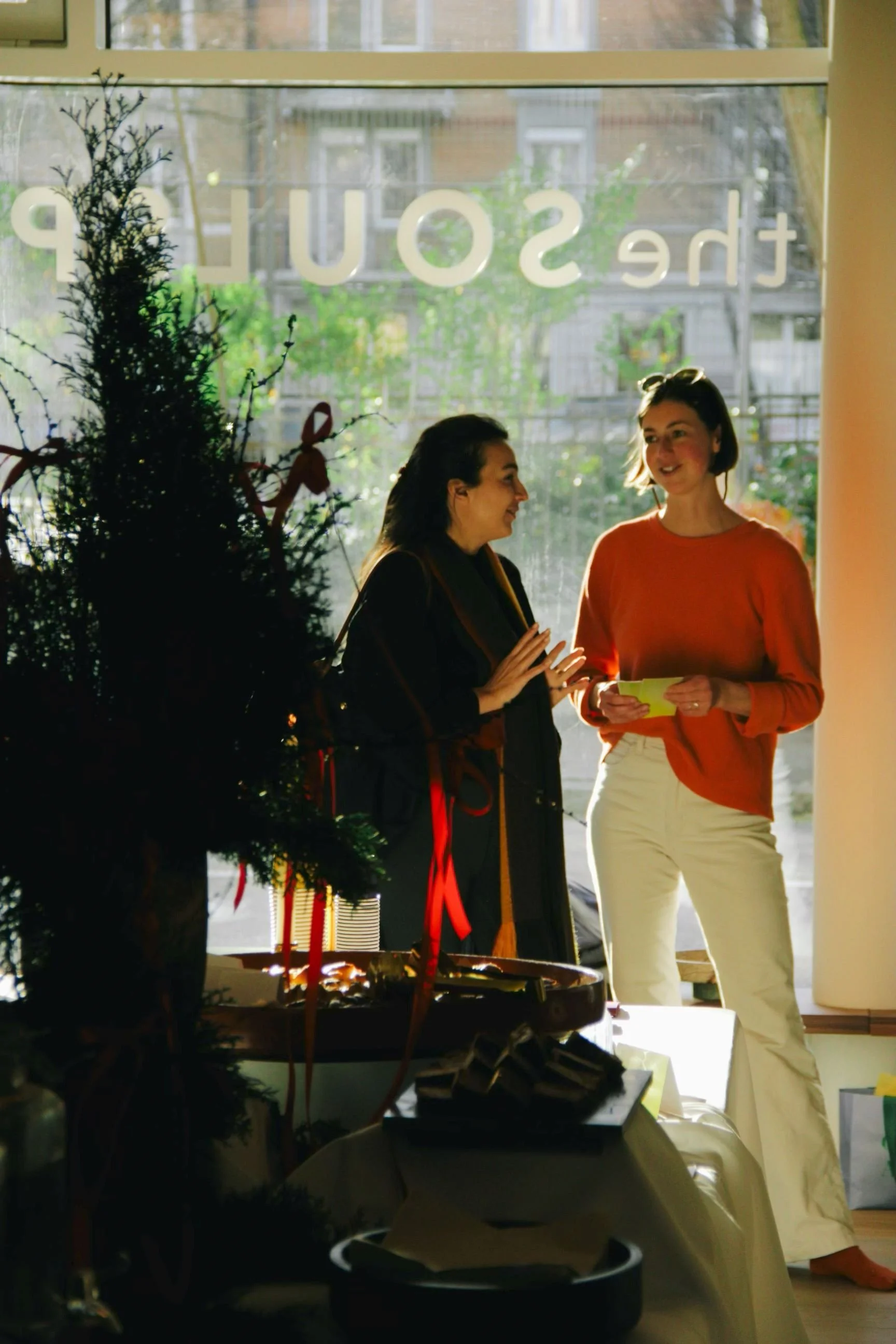 Food and atmosphere photographed during an Ice & Yoga event