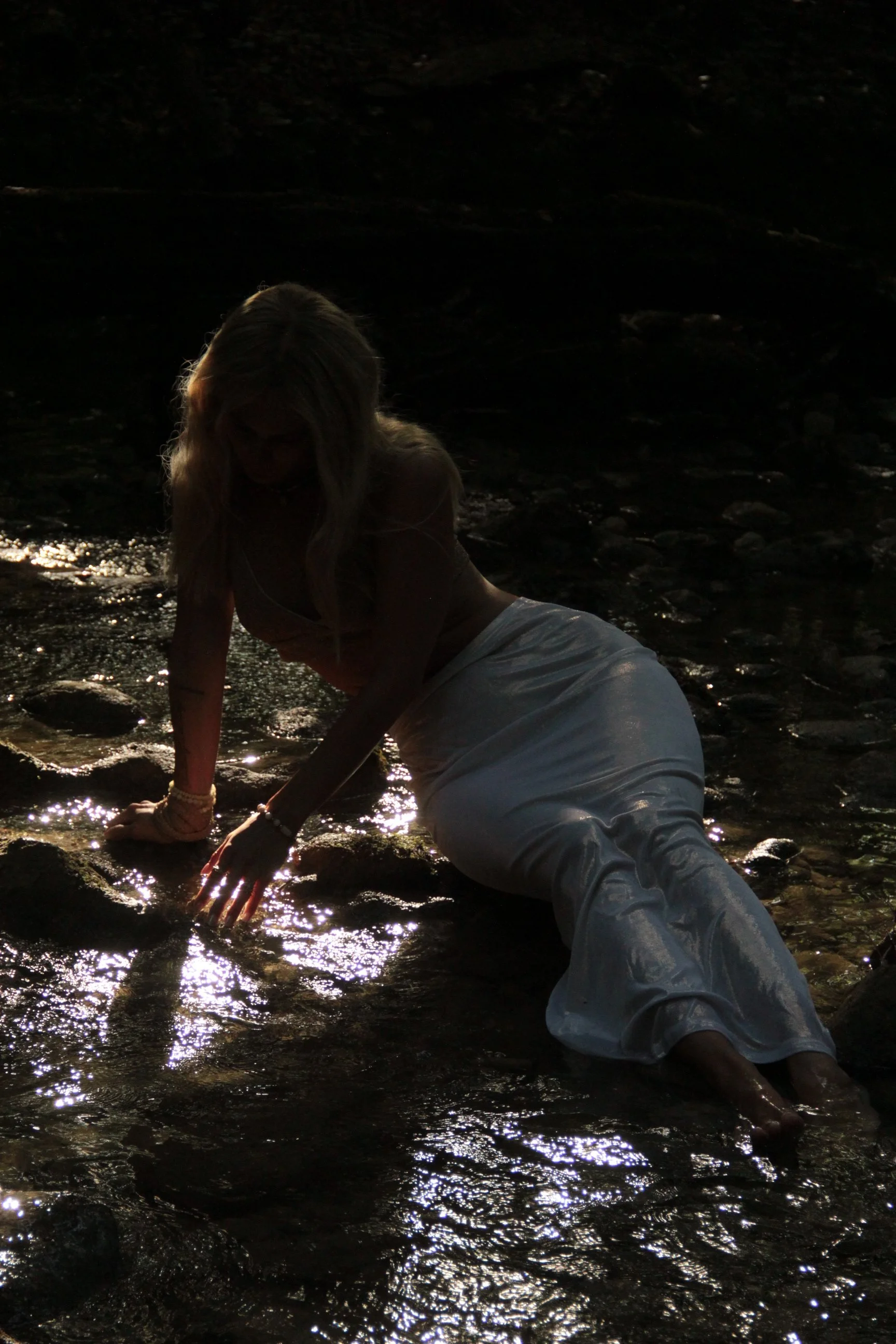 Artistic portrait of a woman outdoors during a LAMERIA Soul Portrait session
