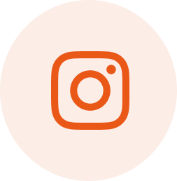 Instagram logo with an orange background.