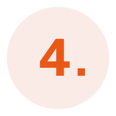 A red circular badge with the number 4 and a period in the center.