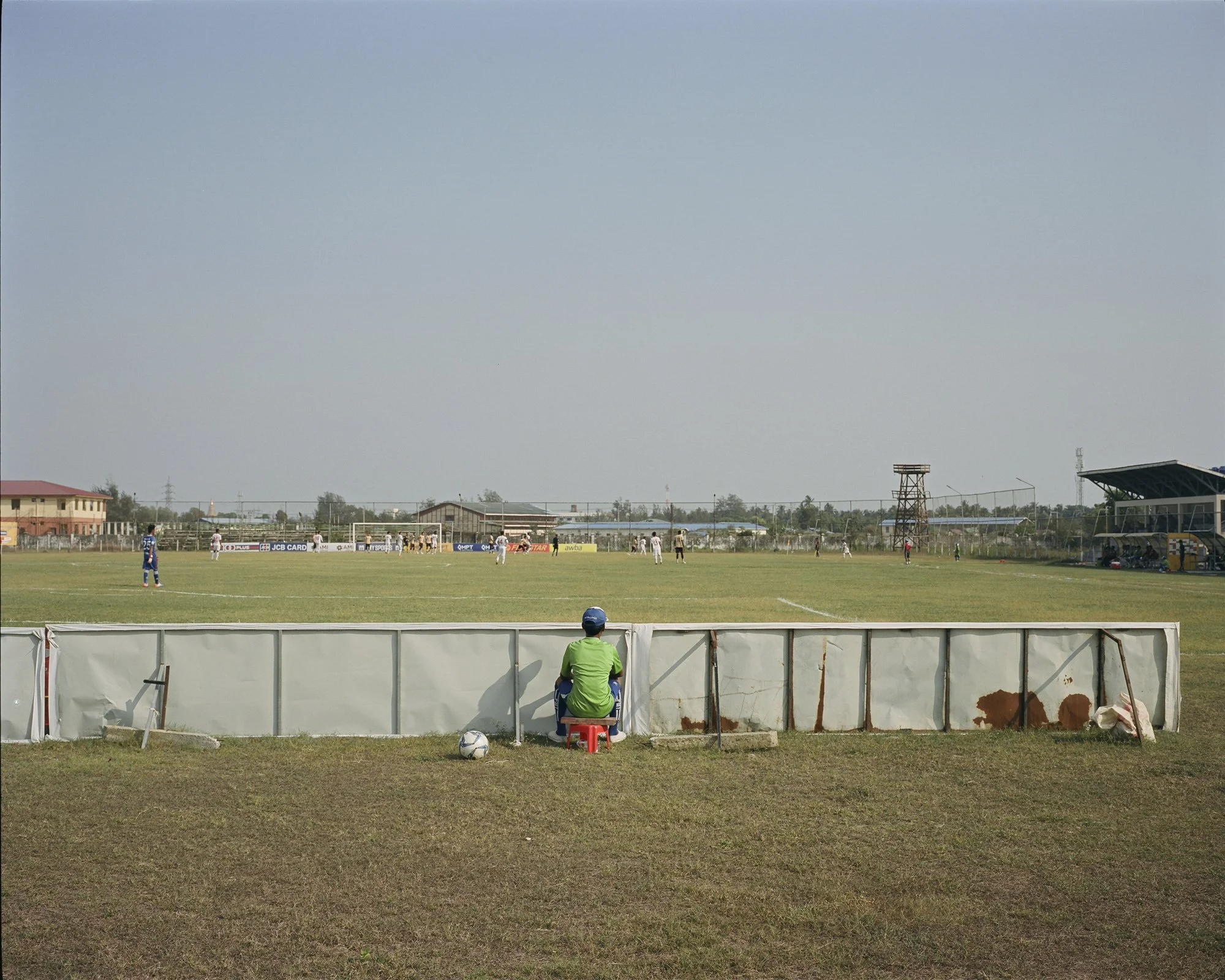Game day between the Rakhine United FC and Chinland FC, Watharli Stadium, Sittwe, Rakhine State, Myanmar. April 7th 2019. © Lucien Lung / Riva