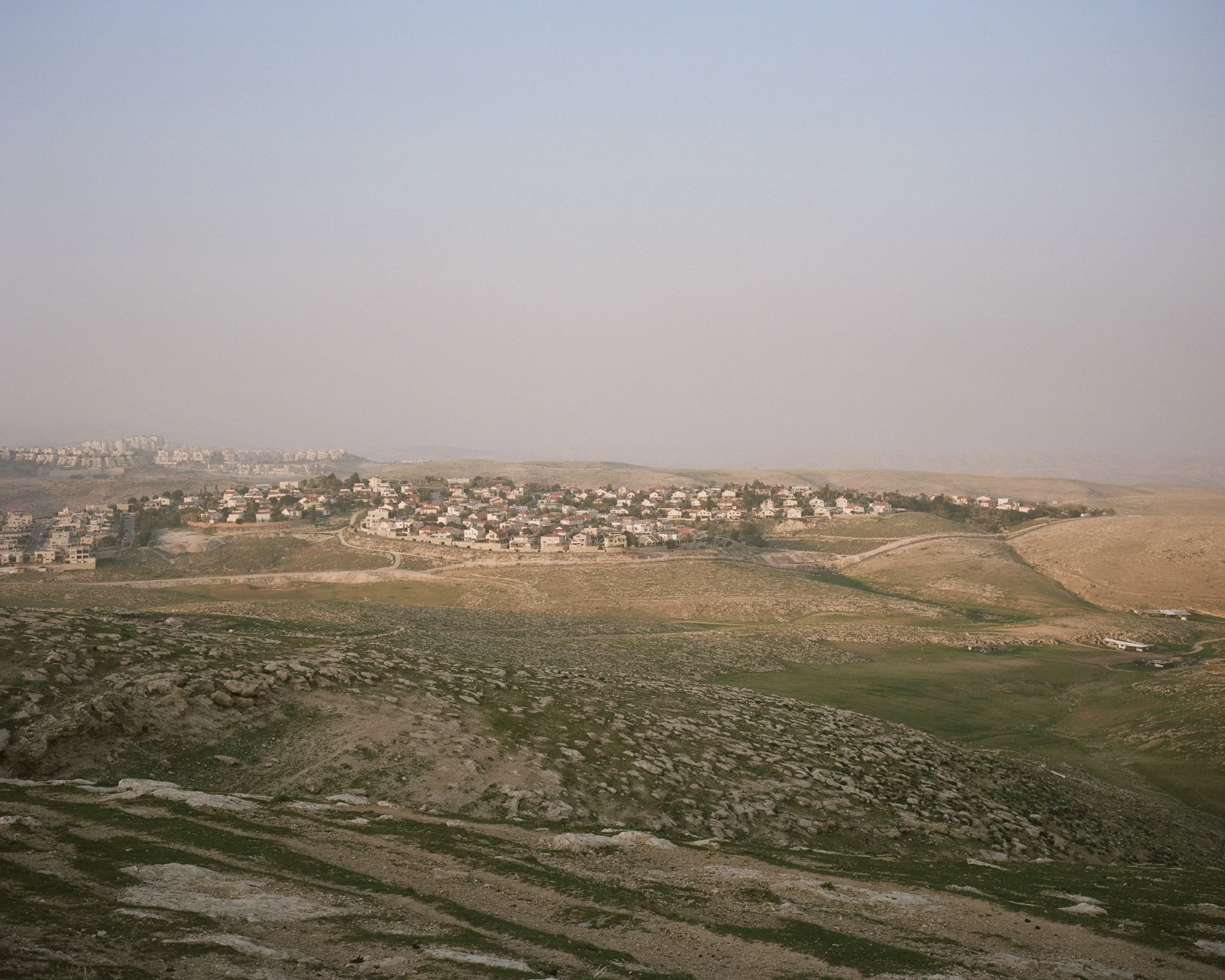 Kedar settlement, February 27, 2023. In the background, the settlement of Ma'ale Adumim.