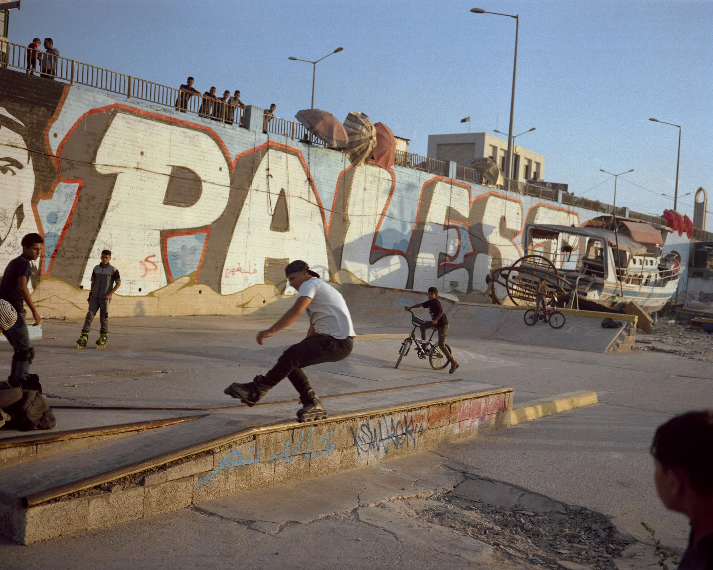 Gaza skatepark, 7 octobre 2022. © Lucien Lung