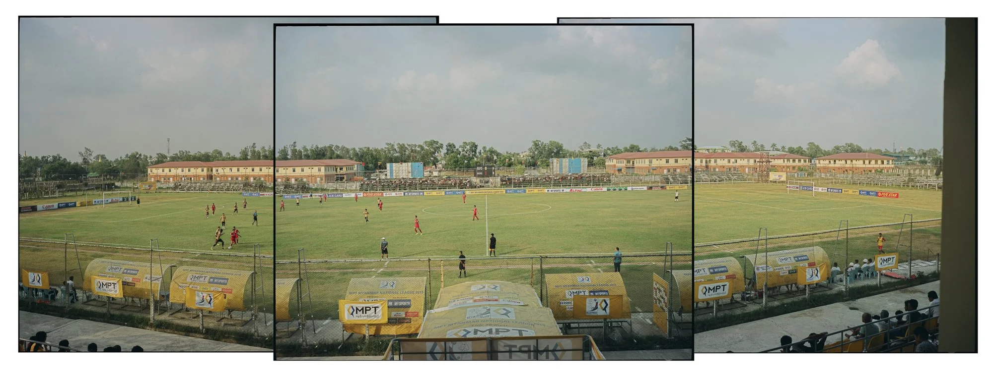 Game day between Rakhine United FC and Ayeyawady FC, at Watharli stadium, Sittwe, Rakhine State, Myanmar, May 11 2019. © Lucien Lung / Riva