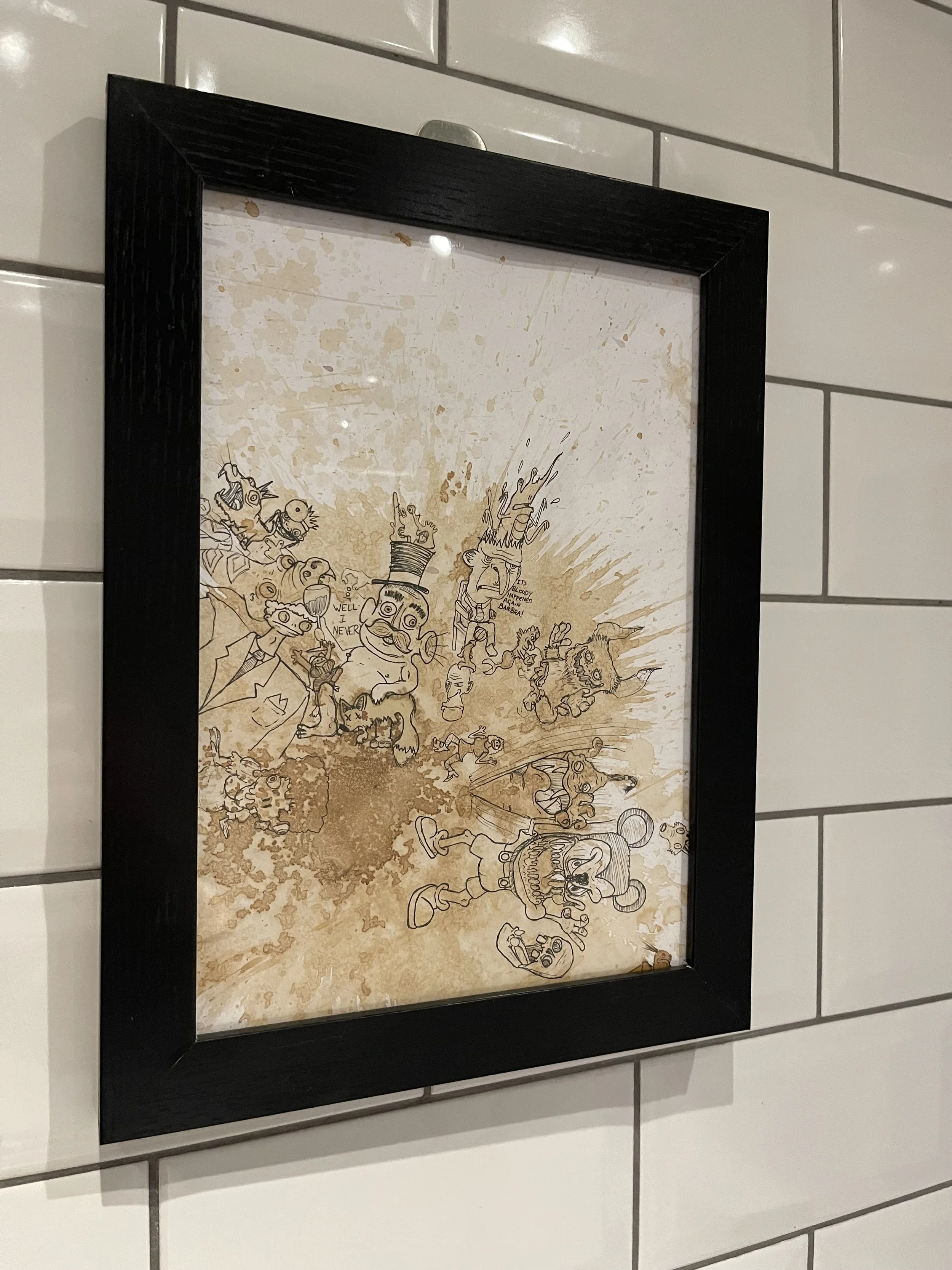 The Gents. A4 tea splat original