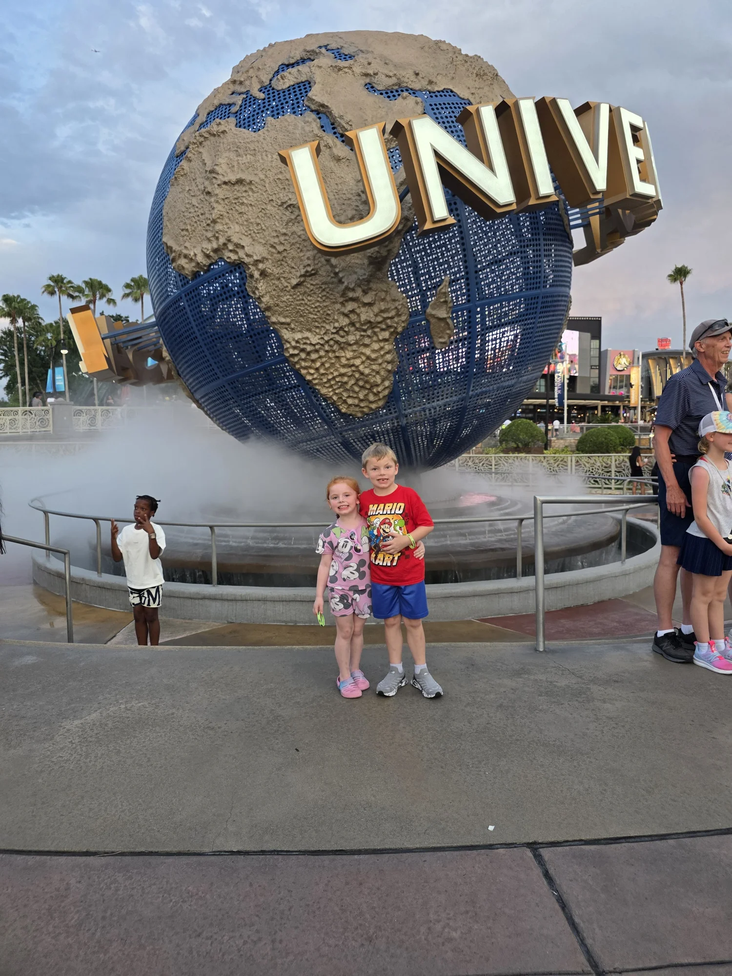 Family visiting Universal Orlando