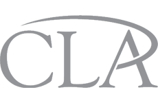 Logo with the letters 'CLR' in gray, stylized font against a black background.