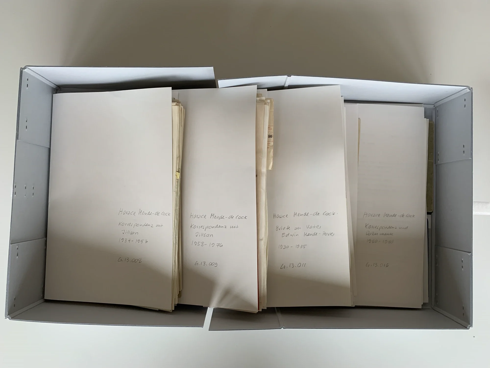 Organized documents in a labeled archive box following proper archiving procedures.