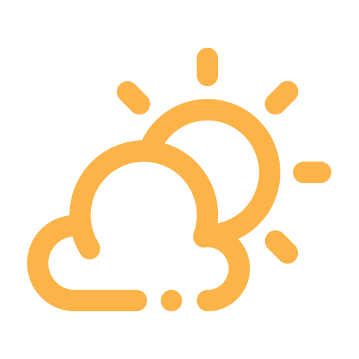 Weather icon showing partly cloudy with sun and cloud