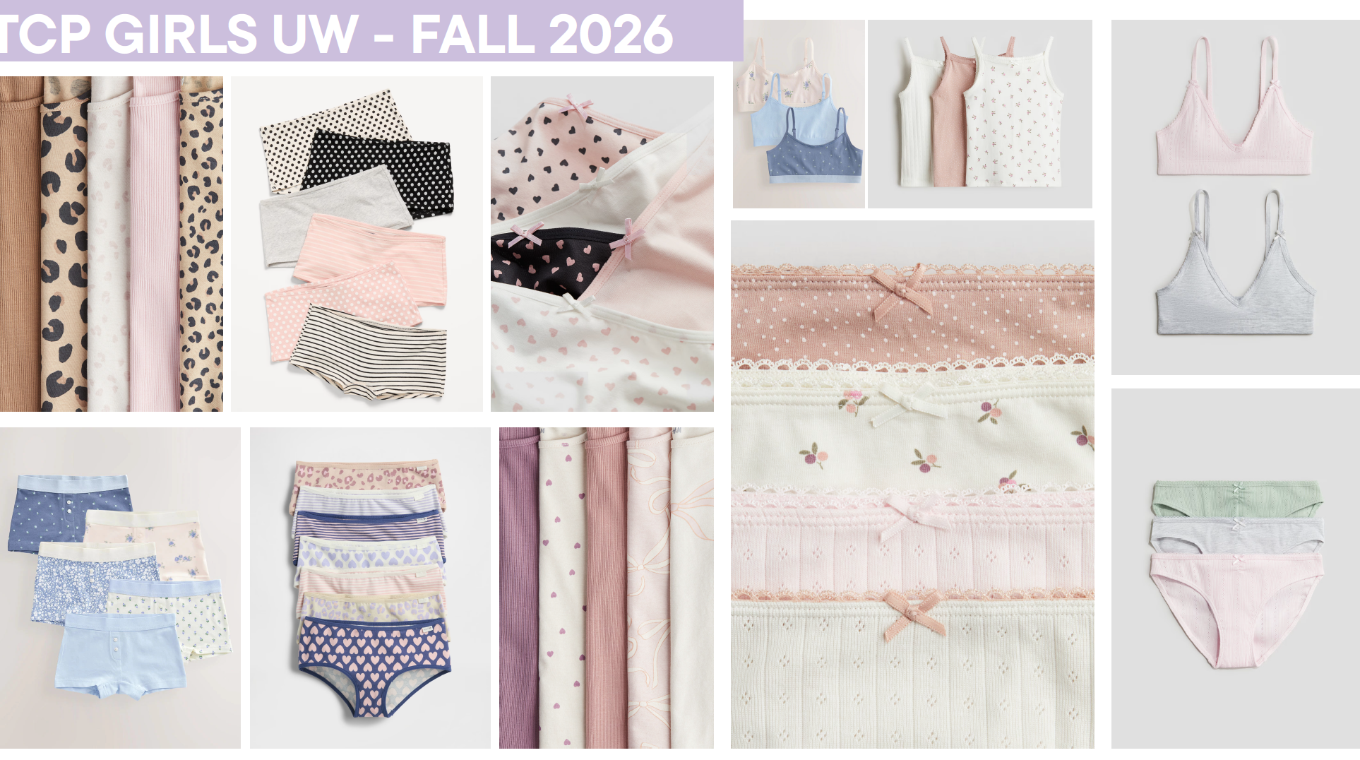 2026 BTS GIRLS UNDERWEAR